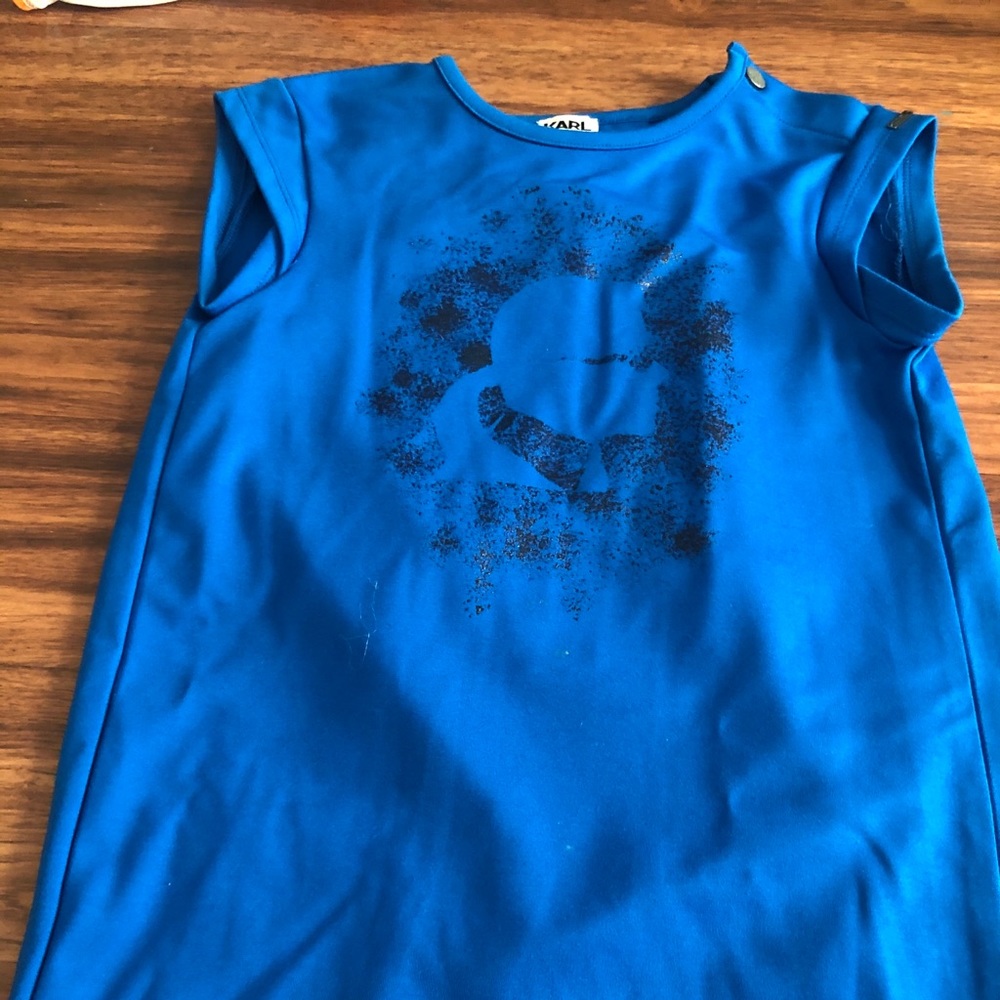 Blue and Black glitter dress